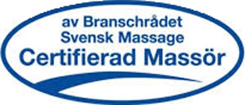 Certifierad Massör av Branschrådet Svensk Massage logotyp